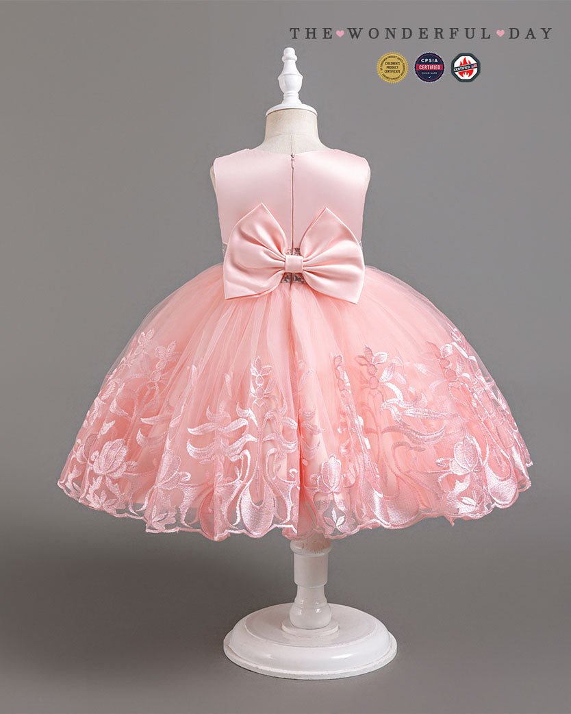Girl Elegant Sweet Sleeveless Tulle Party Dress