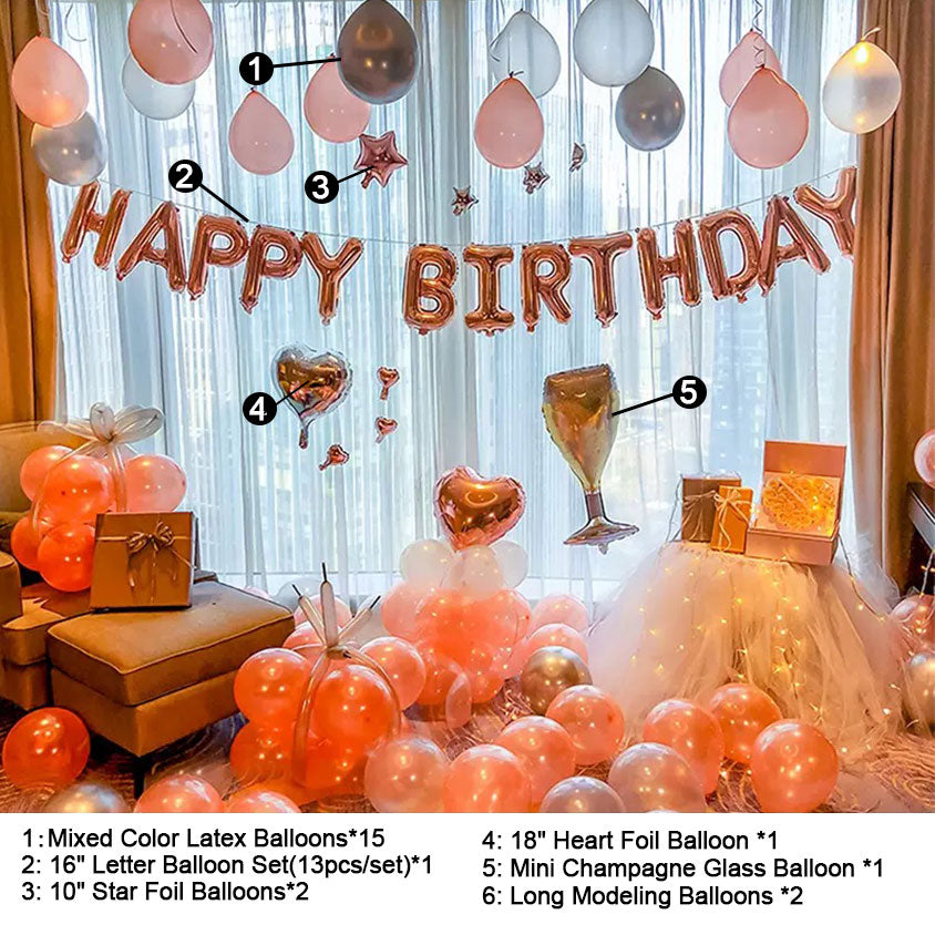 Birthday Balloon Decoration Kit