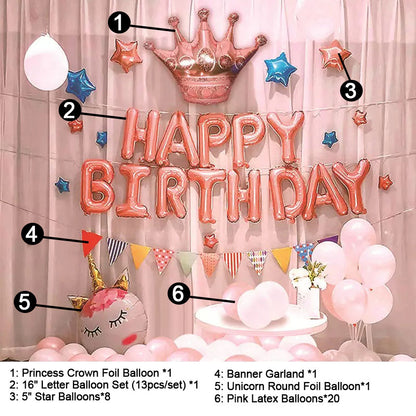 Birthday Balloon Decoration Kit