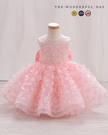 Elegant Sleeveless 3D Butterfly Tulle Princess Dress