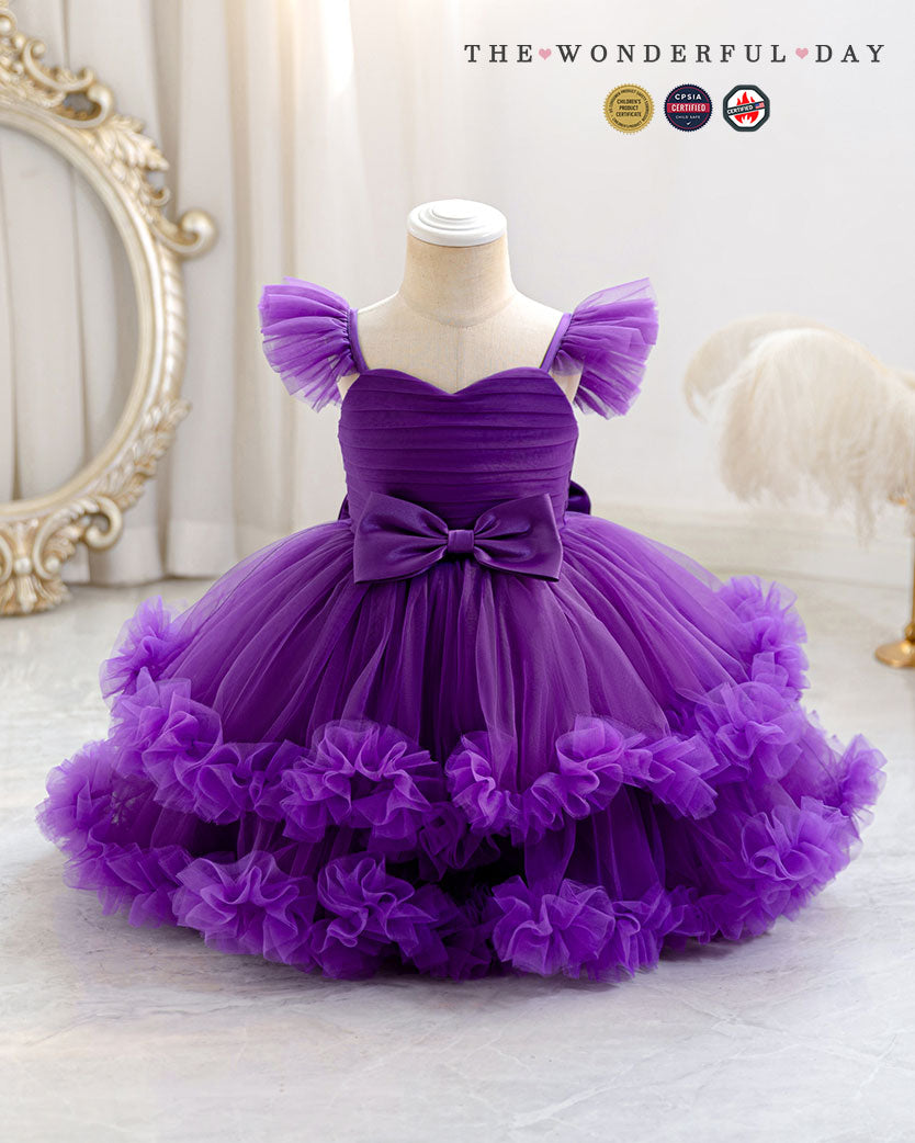 Light Pink Sweetheart Neck Flutter Strap Tier Ruffle Tutu Dress