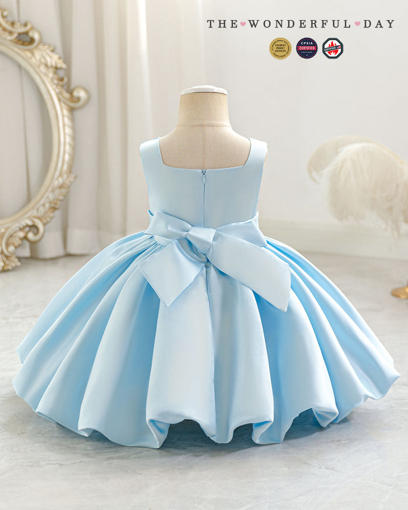 Luxury Square Neck 3D Rose Tulle Princess Dress