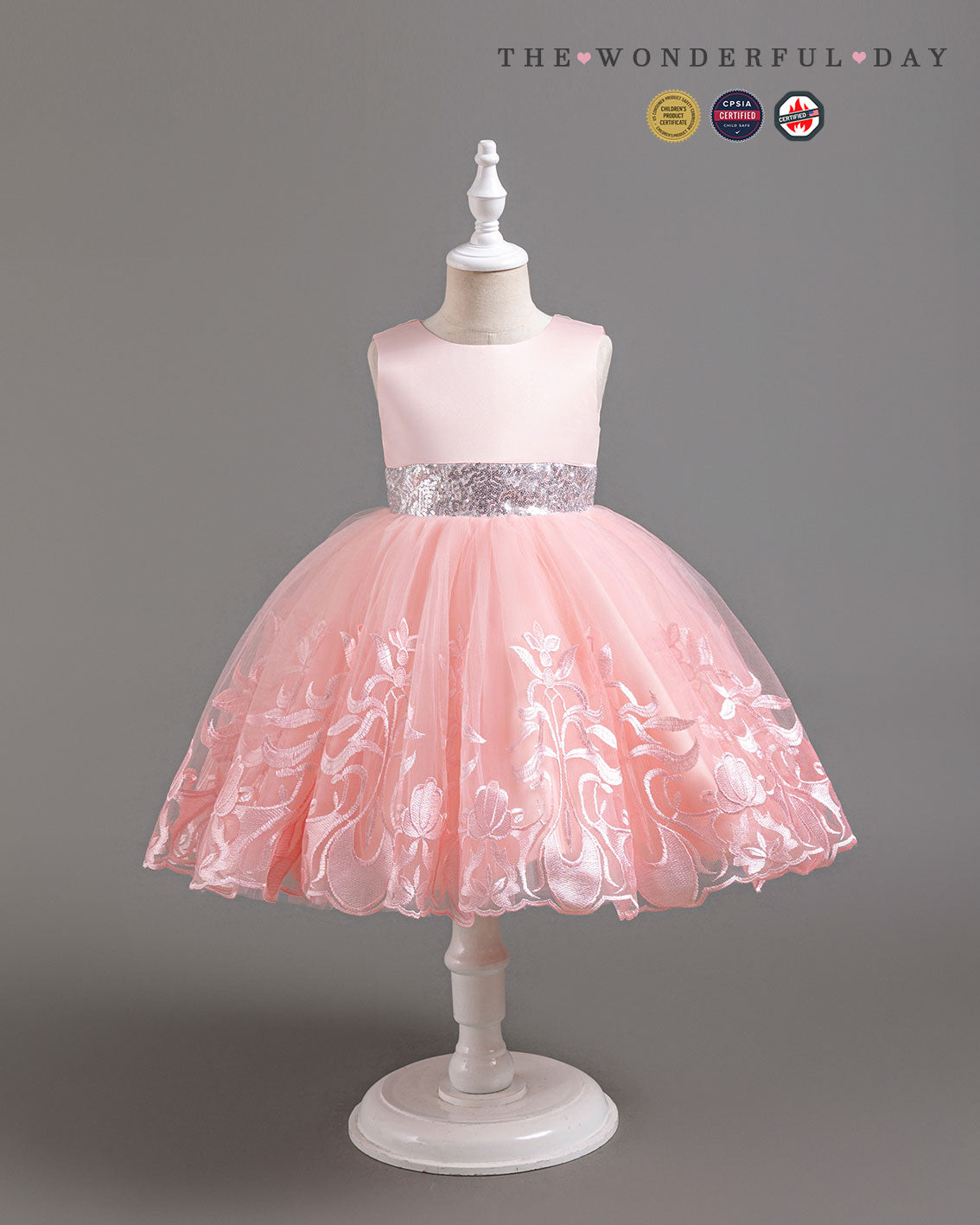 Girl Elegant Sweet Sleeveless Tulle Party Dress