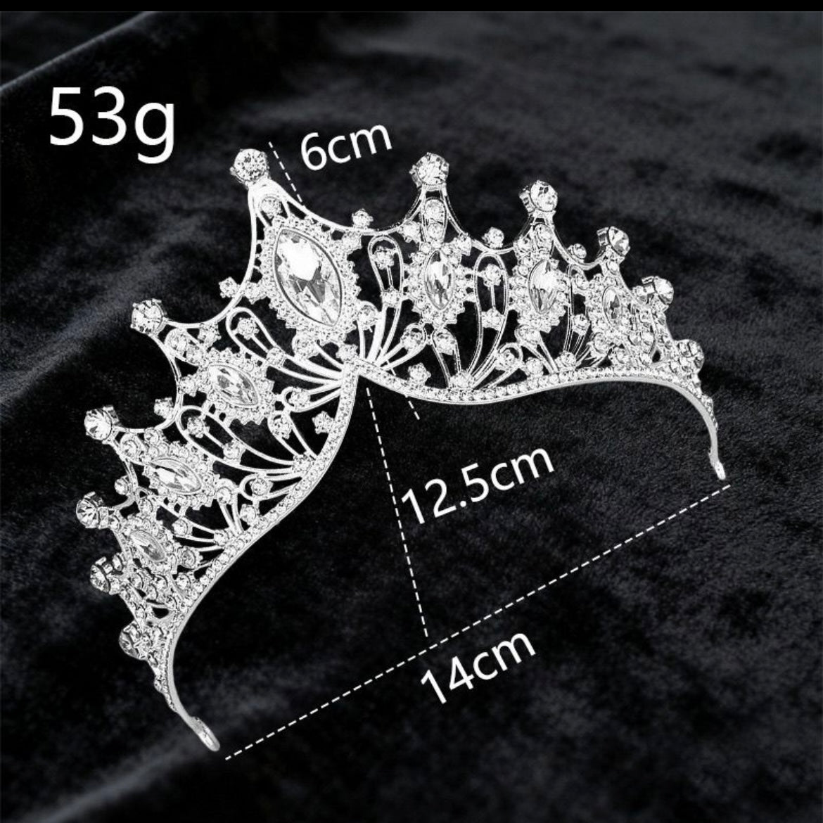 Dazzling Pearl Crystal Princess Tiara