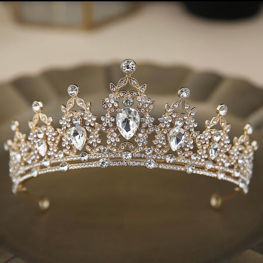 Dazzling Pearl Crystal Princess Tiara