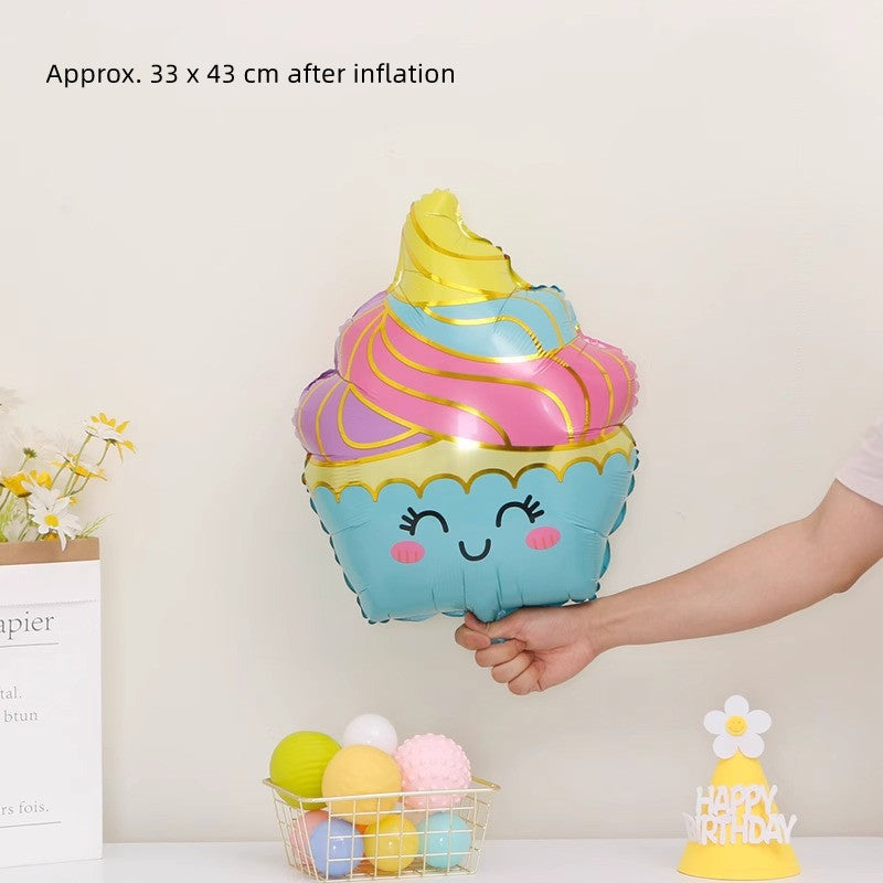 Cute Food Foil Balloon Set – Choose 4 Designs