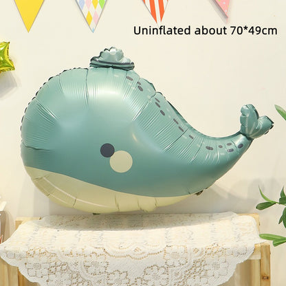Cute Matte Animal Foil Balloons for Kids’ Birthday Party Kit (4pcs included)