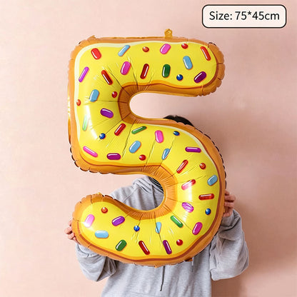 Cute Playful Desert Number Balloon (#0-9)