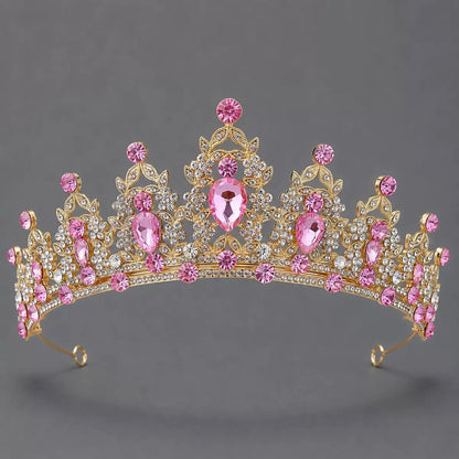 Royal Multicolor Crystal Queen Tiara for Girls