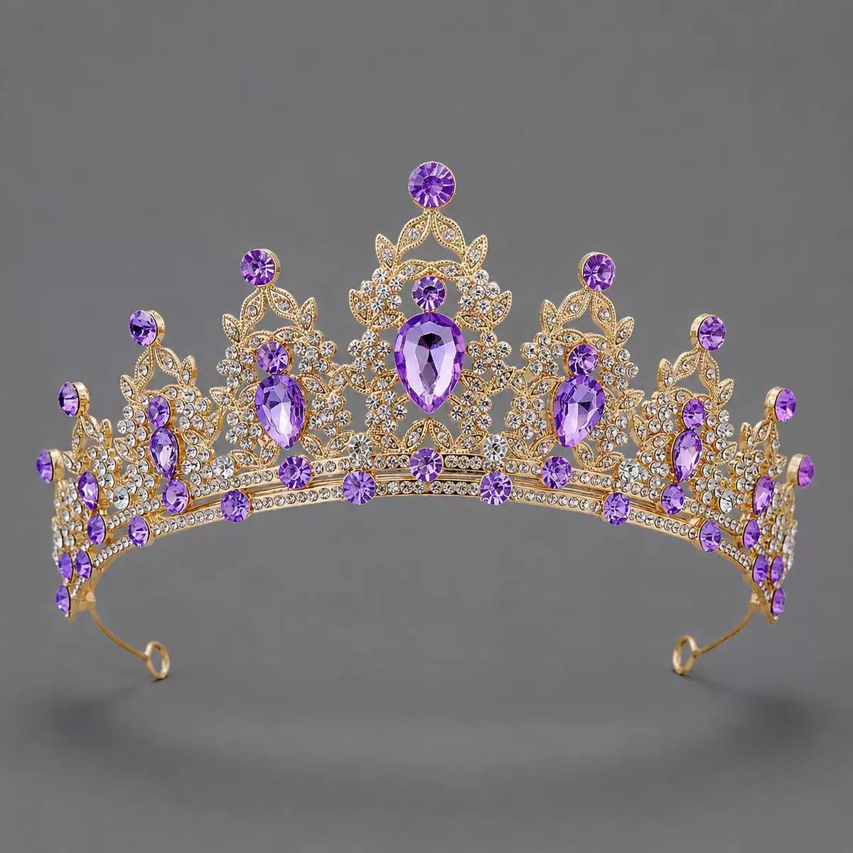 Royal Multicolor Crystal Queen Tiara for Girls