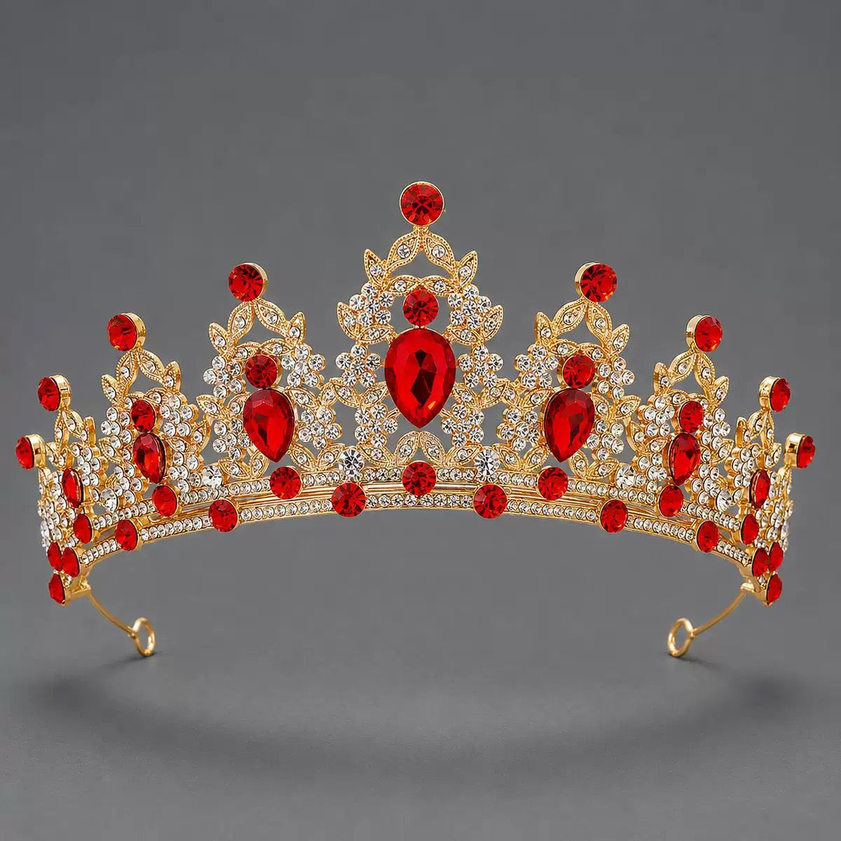 Royal Multicolor Crystal Queen Tiara for Girls