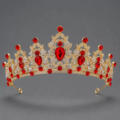 Royal Multicolor Crystal Queen Tiara for Girls
