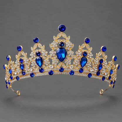 Royal Multicolor Crystal Queen Tiara for Girls