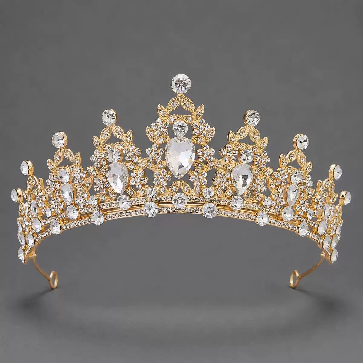 Royal Multicolor Crystal Queen Tiara for Girls