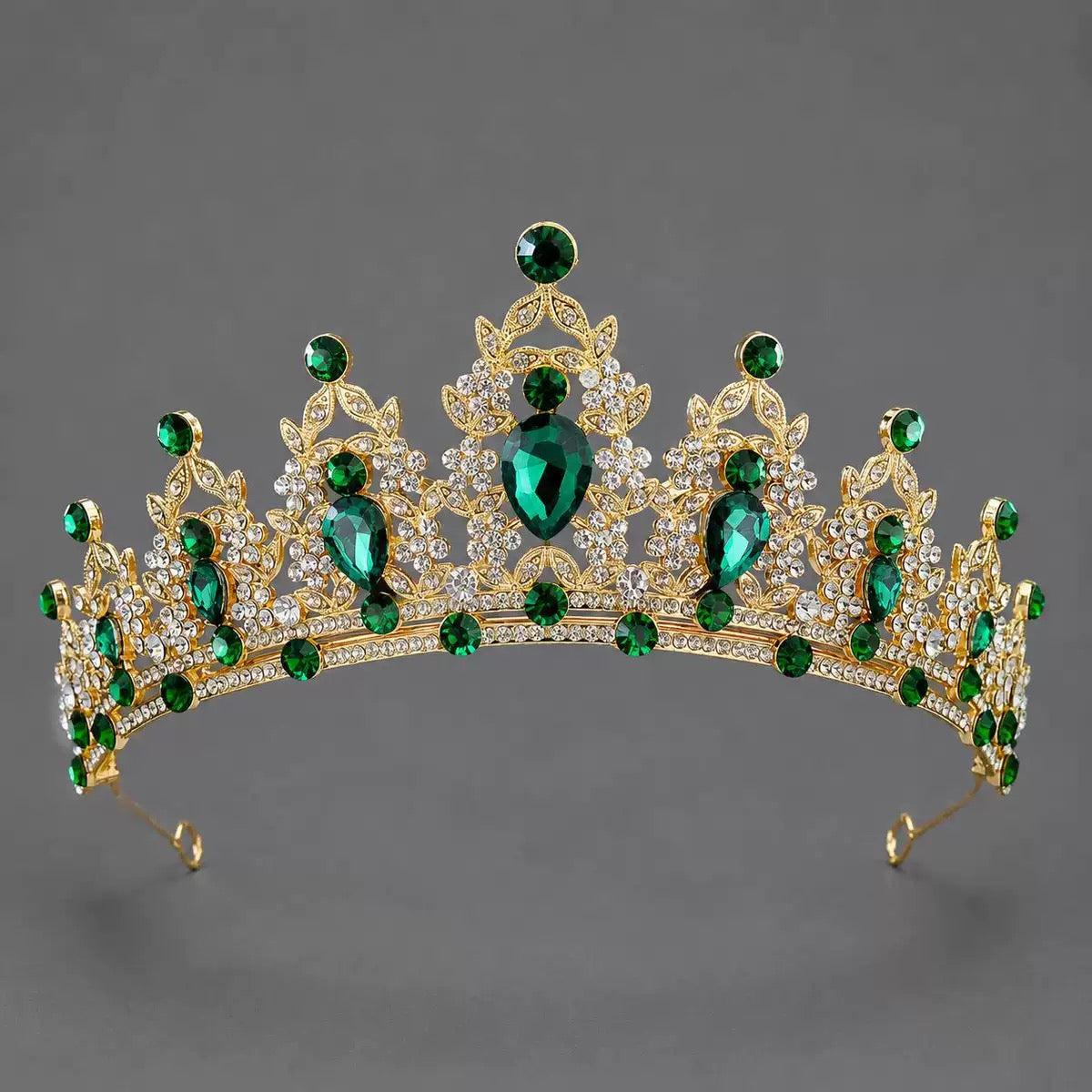 Royal Multicolor Crystal Queen Tiara for Girls