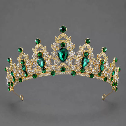 Royal Multicolor Crystal Queen Tiara for Girls