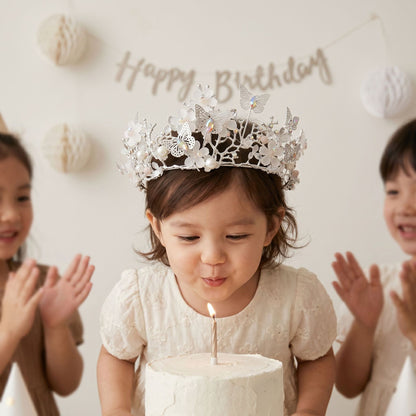 Fairy Crystal Flower Butterfly Tiara for Girls