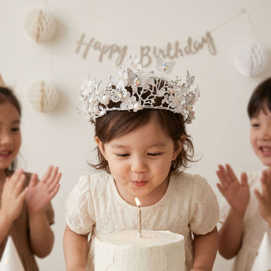 Fairy Crystal Flower Butterfly Tiara for Girls