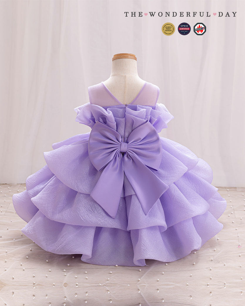Sleeveless Multi-Layer Ruffle Organza Tulle Princess Dress