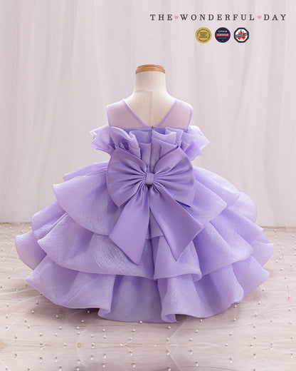 Sleeveless Multi-Layer Ruffle Organza Tulle Princess Dress