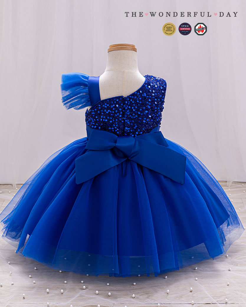 Dreamy Asymmetric Large Floral Tulle Princess Dress