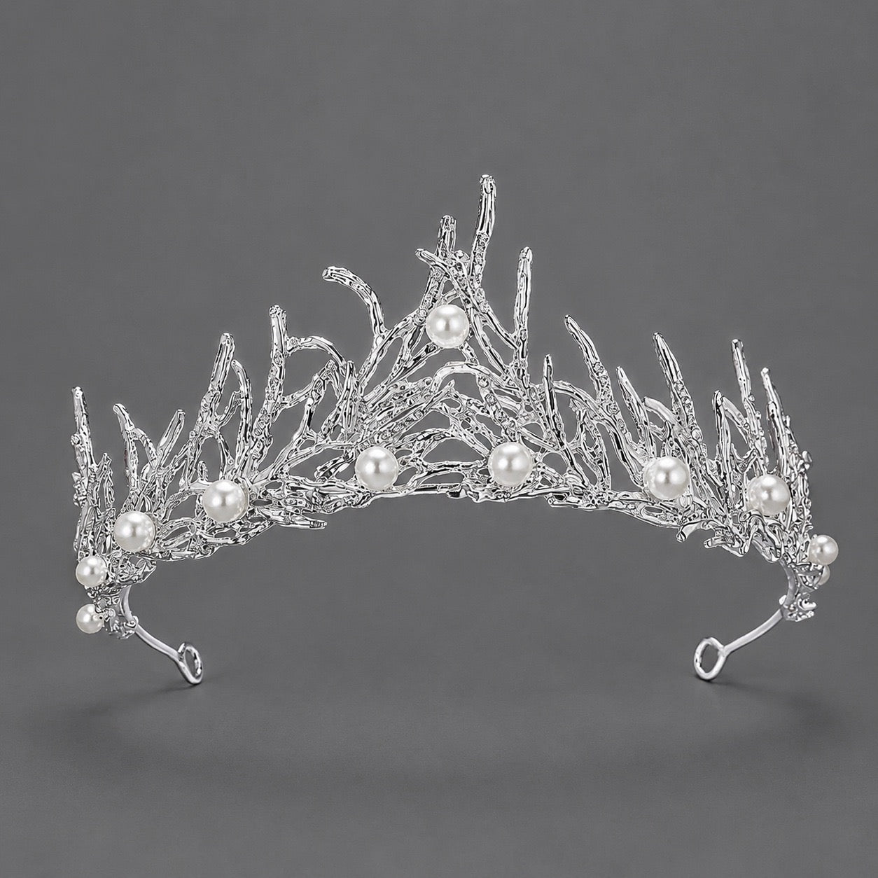 Radiant Pearl Crystal Princess Tiara