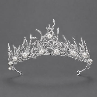 Radiant Pearl Crystal Princess Tiara