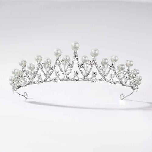 Radiant Pearl Crystal Princess Tiara